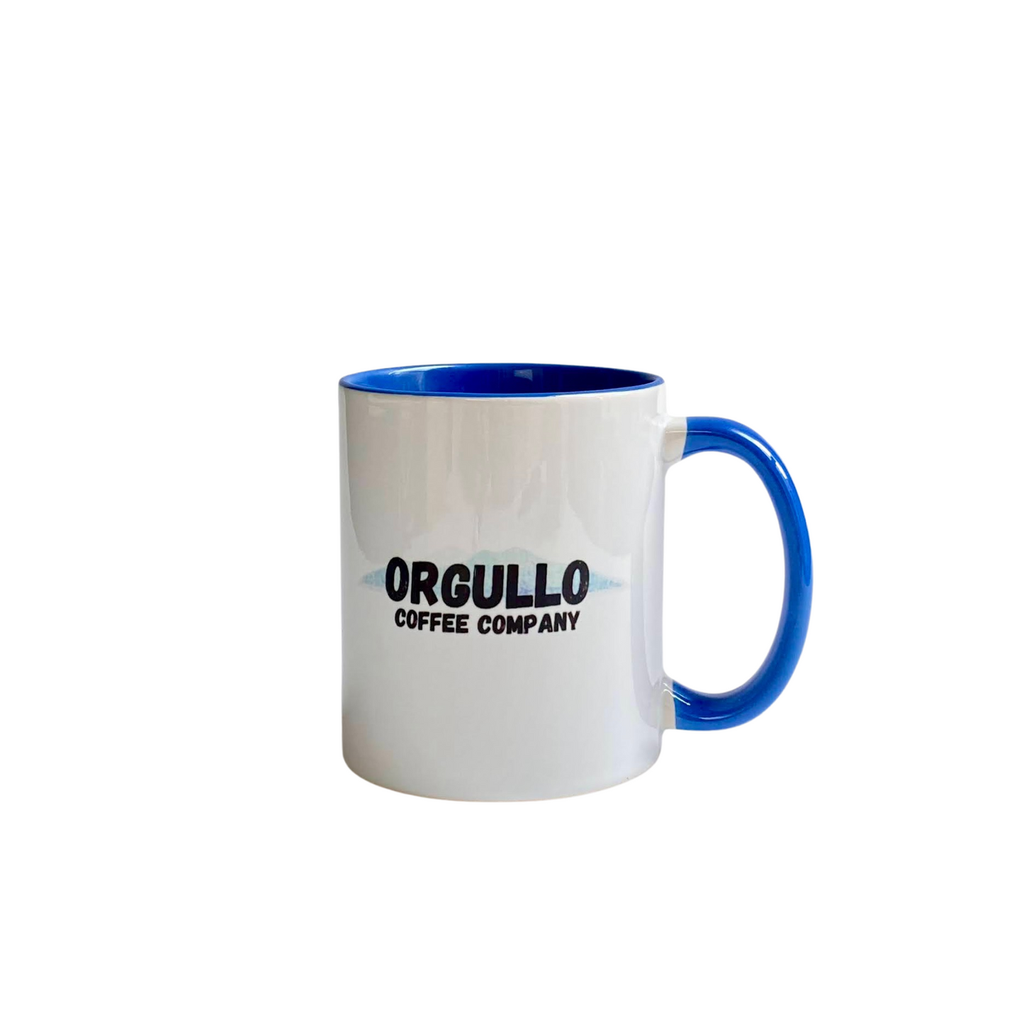 Orgullo Coffee branded mug